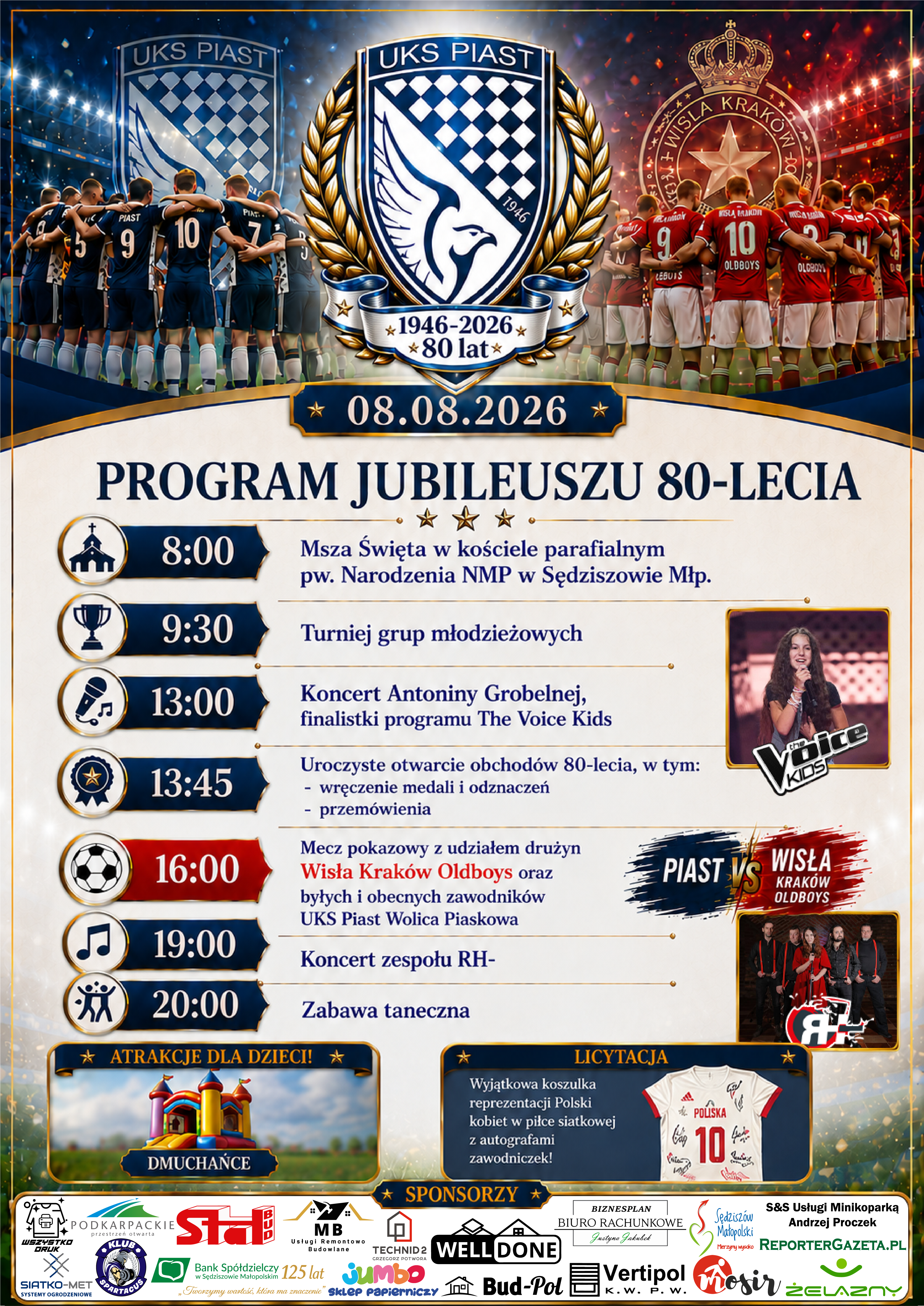 Plakat obchodów 80-lecia — 8 sierpnia 2026